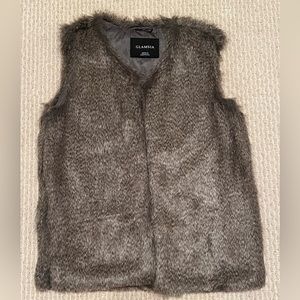 Brand New Glamsia Faux Fur Vest Size Small